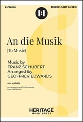 An die Musik Three-Part Mixed choral sheet music cover